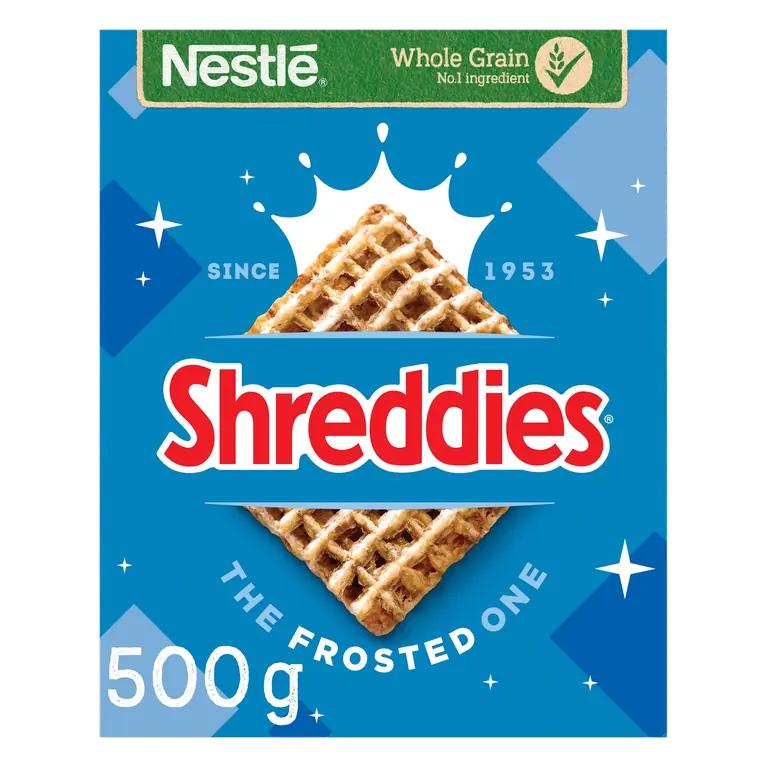 Nestlé Shreddies Frosted Malted Wheats Breakfast Cereal 500g