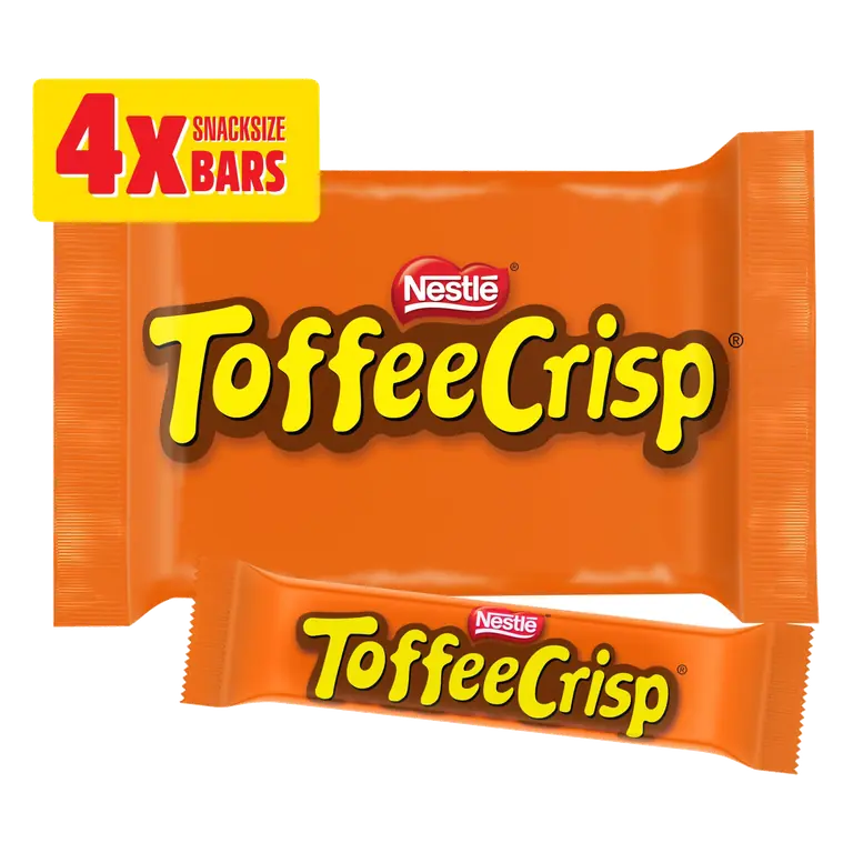Toffee Crisp Bar 4 Pack Multipack 124g