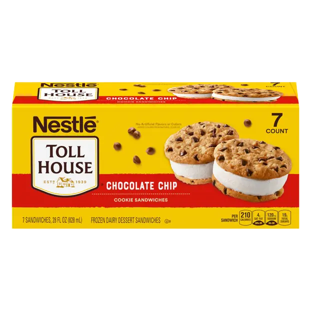 Chocolate Chip Dairy Dessert Cookie Sandwiches - 7 ct