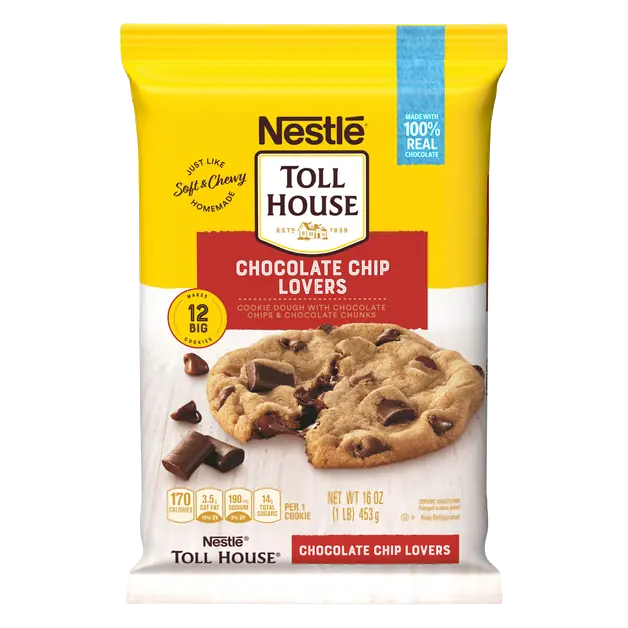 Chocolate Chip Lovers Cookie Dough - 12 ct