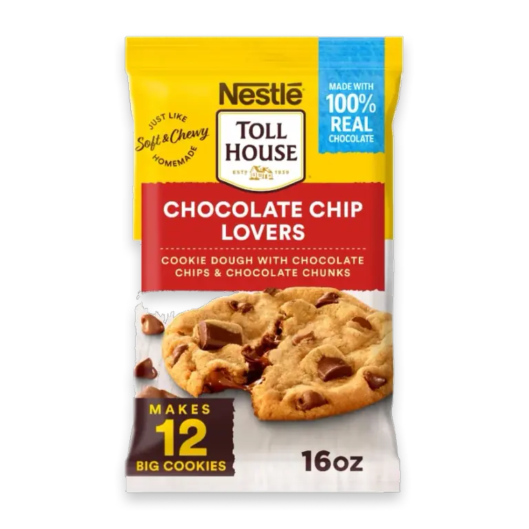 Chocolate Chip Lovers Cookie Dough Ready to Bake Cookie Dough