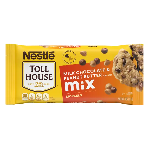 Milk Chocolate & Peanut Butter Baking Morsel Chips