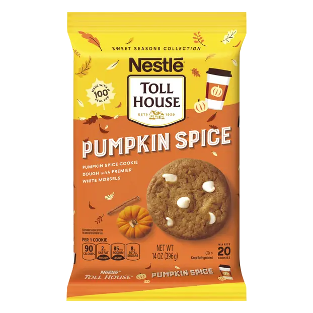 Pumpkin Spice Cooke Dough with White Morsels - 20 ct