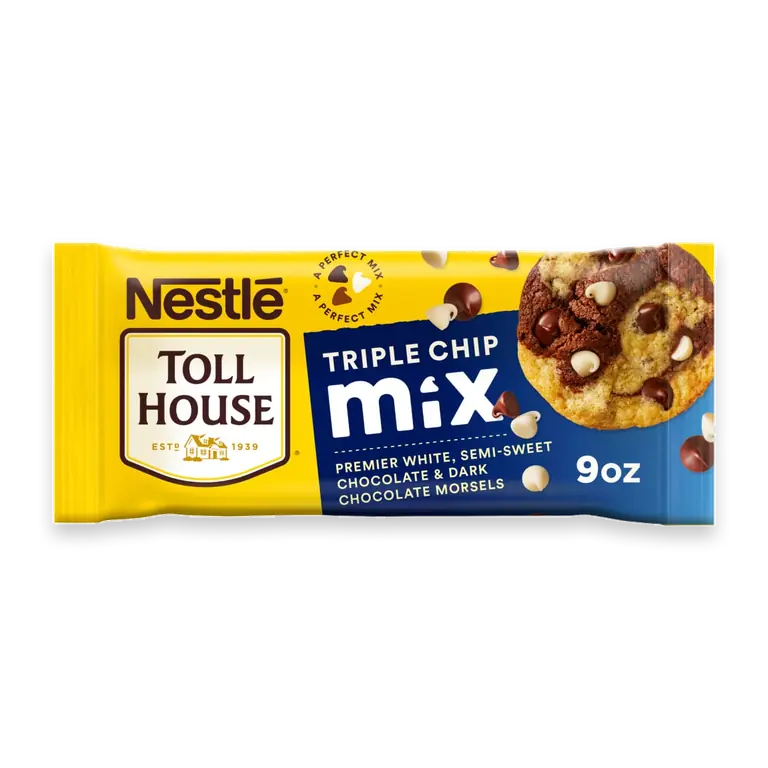 Triple Chip Mix White Chocolate Semi-Sweet and Dark Chocolate Chips
