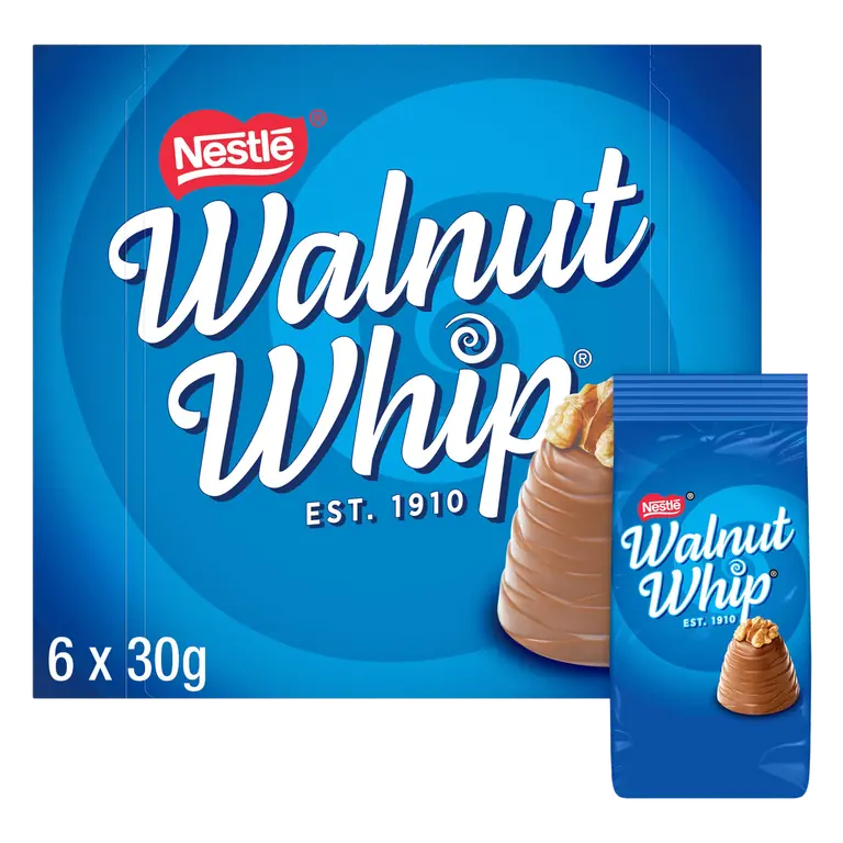 Walnut Whip Milk Chocolate 30g Multipack of 6