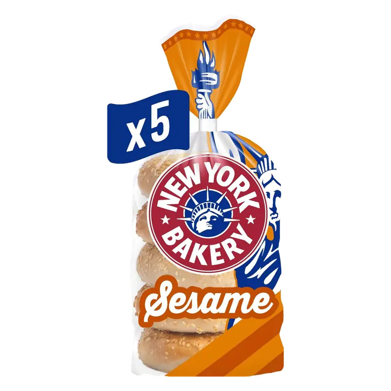 New York Bakery Co. Sesame Bagel 5 Pack