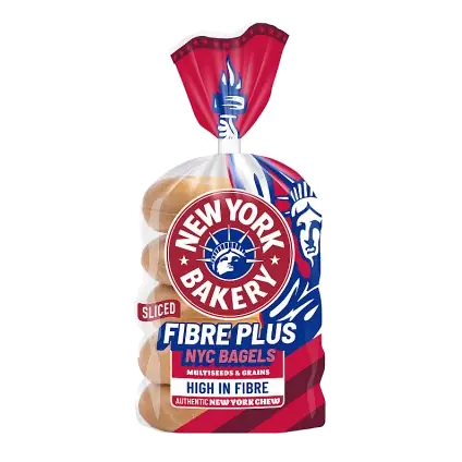 Fibre Plus Bagels MultiSeed & Grain