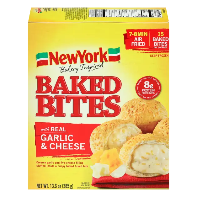 New York Garlic & Cheese Baked Bites - 15 ct Frozen