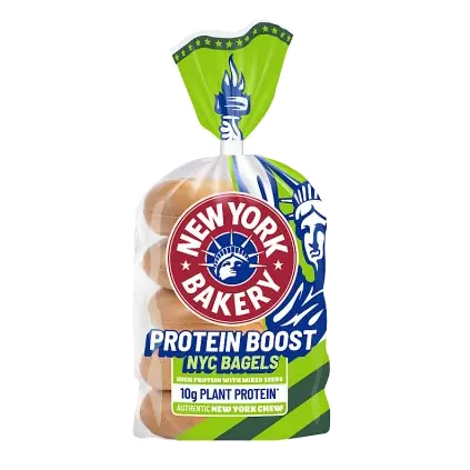 Protein Boost Bagels with Mixed Seeds