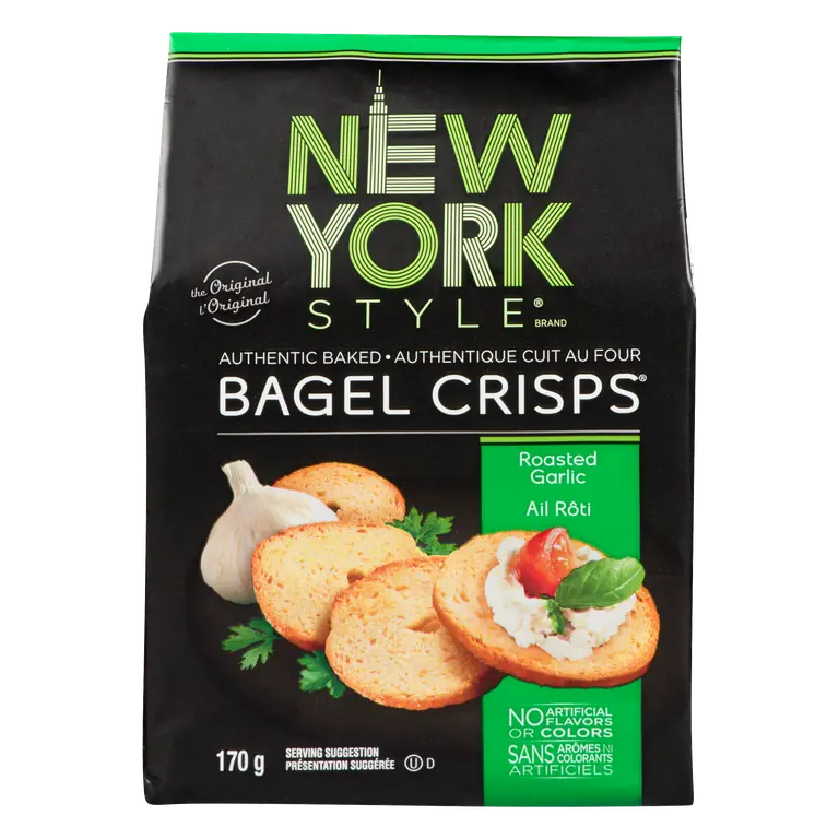 Bagel Crisps Roasted Garlic 170 g