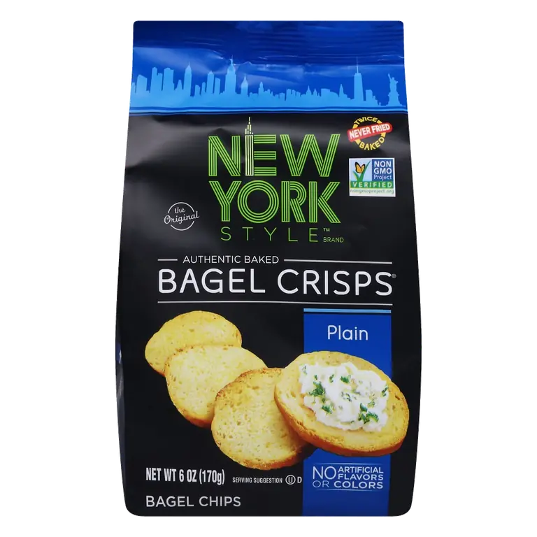 the Original Authentic Baked Plain Bagel Chips