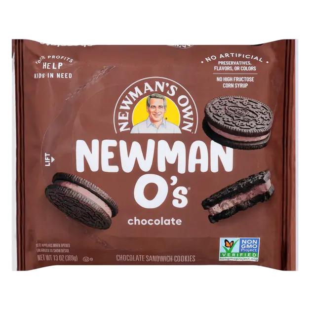 Newman-O's Chocolate Sandwich Cookies