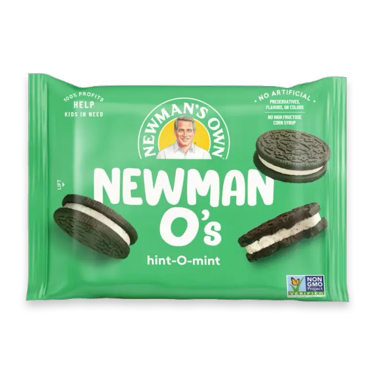 Newman-O's Hint-O-Mint Sandwich Cookies