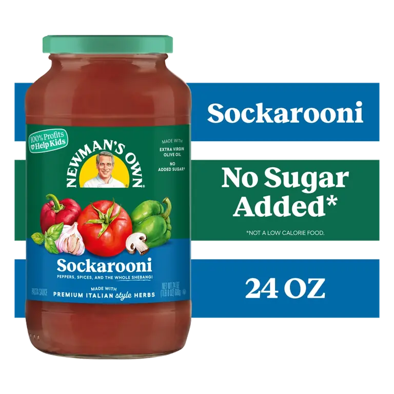 Sockarooni No Sugar Added Peppers, Spices &the Whole Shebang! Pasta Sauce