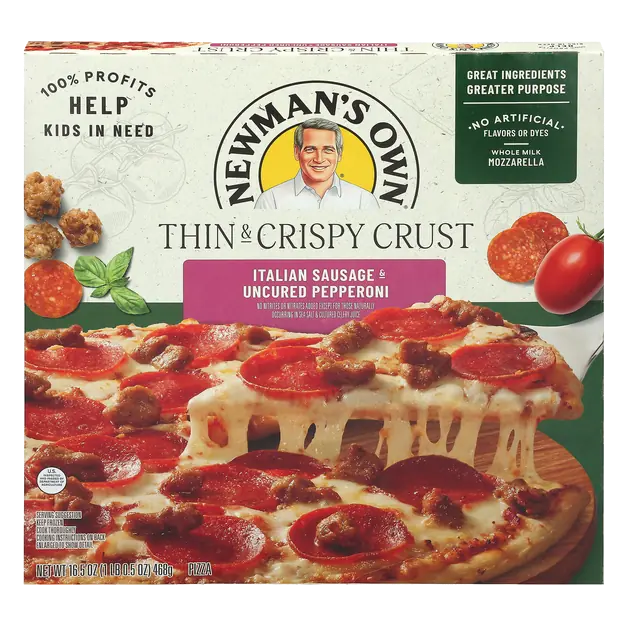 Thin & Crispy Italian Sausage Uncured Pepperoni Pizza Frozen