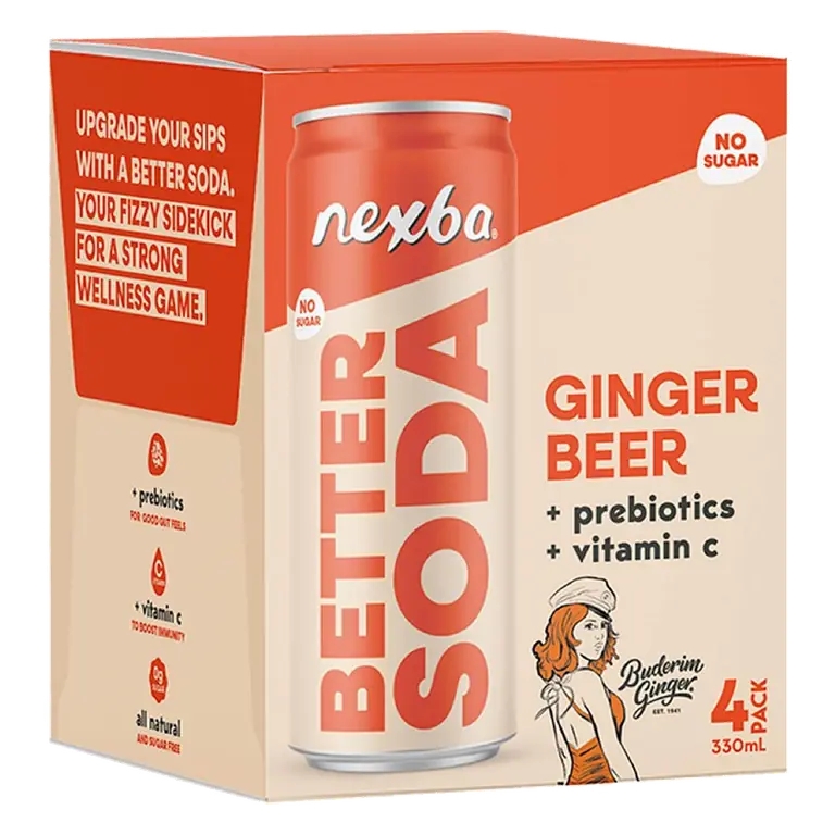 Better Soda Buderim Ginger Beer Cans
