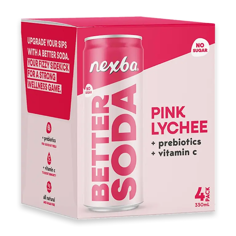 Better Soda Pink Lychee Cans