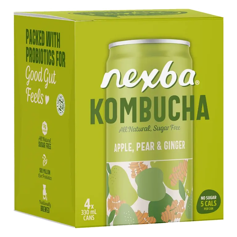Kombucha Apple Pear & Ginger Drink Cans