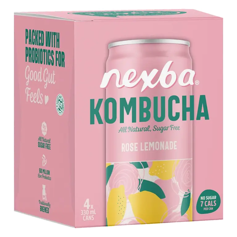 Kombucha Rose Lemonade Drink Cans