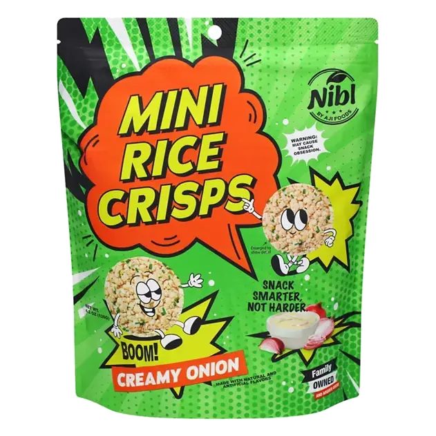 Creamy Onion Mini Rice Crisps