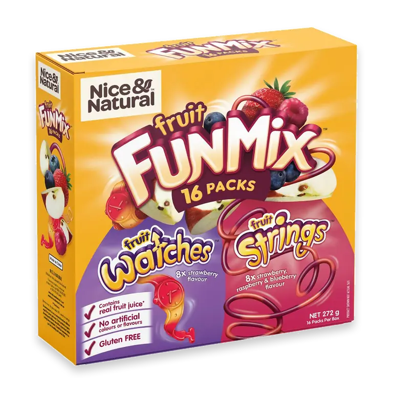 Fruit Fun Mix Variety Multi Pack School Snacks Gluten Free