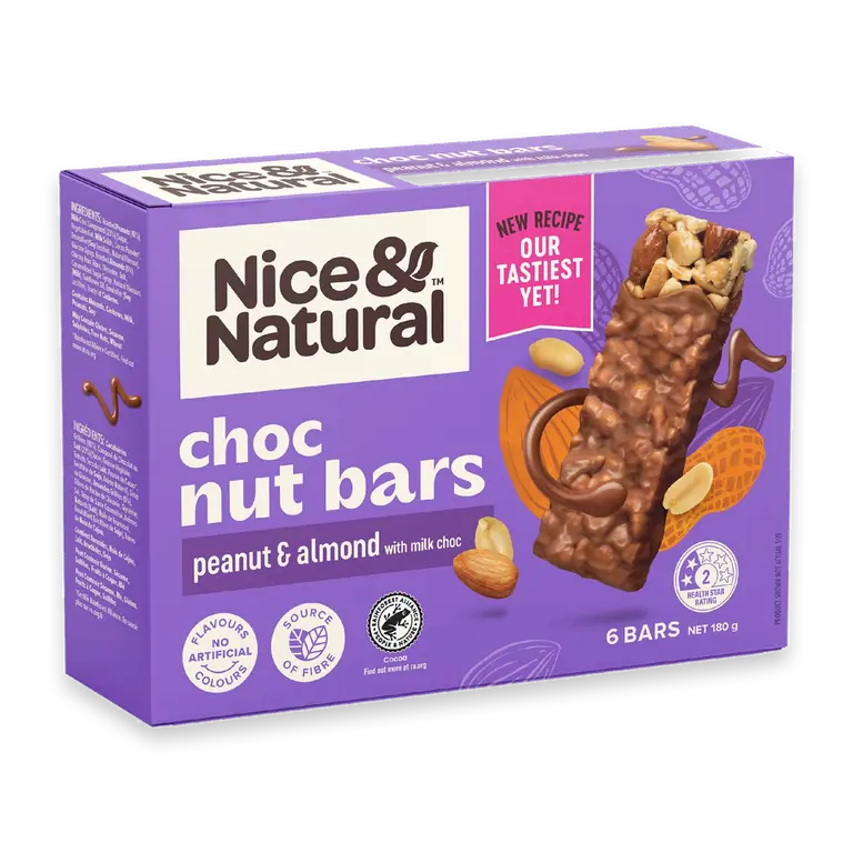 Milk Choc Nut Bars Peanut & Almond