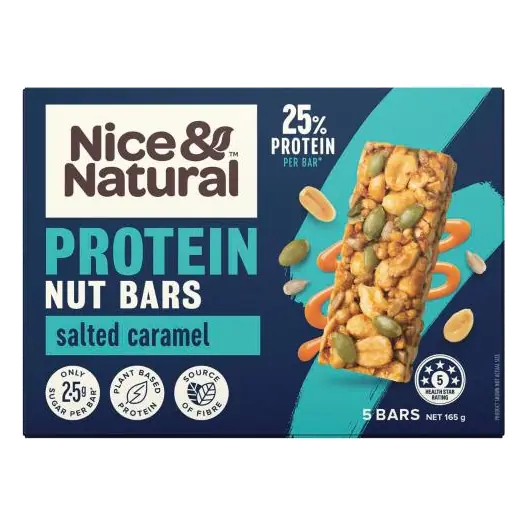 Protein Nut Bars Salted Caramel With Superseeds 5 Pack