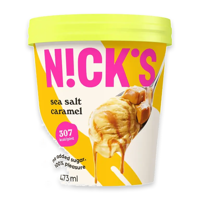 Glass Sea salt caramel 473ml Nick's