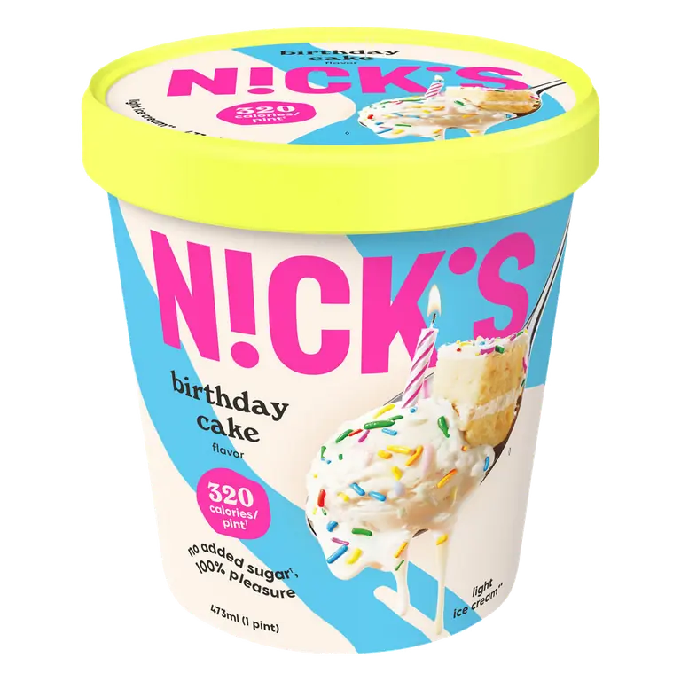 Birthdag Cake Swedish-Style Light Ice Cream