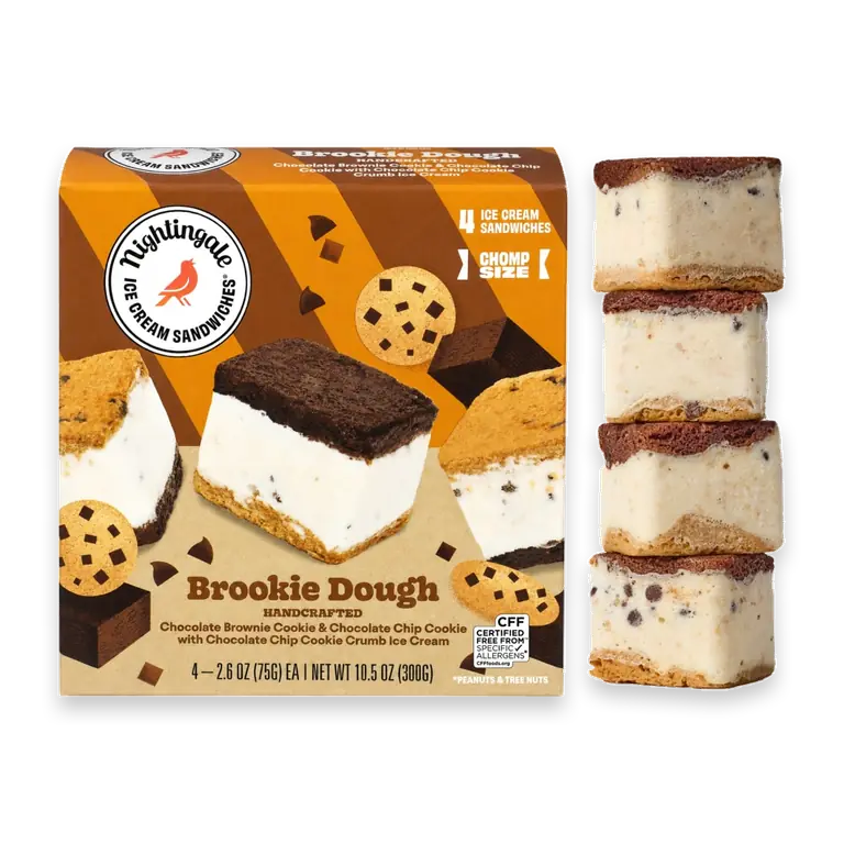 Ice Cream Sandwiches Brookie Dough Chomp Size