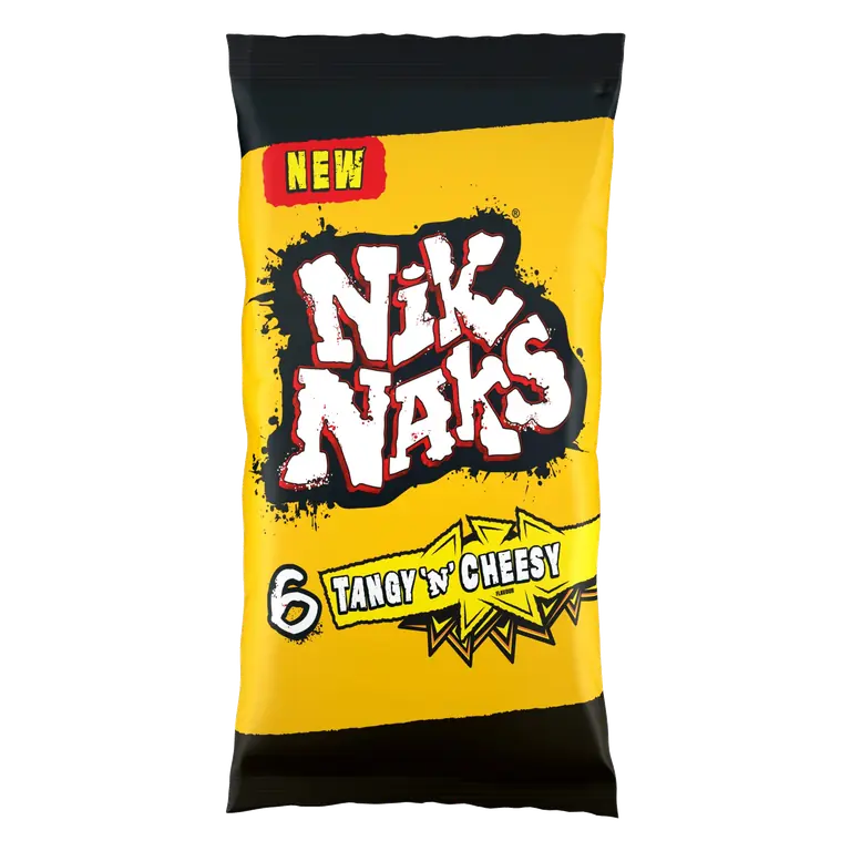Nik Naks Tangy 'N' Cheesy Multipack Crisps 6 Pack