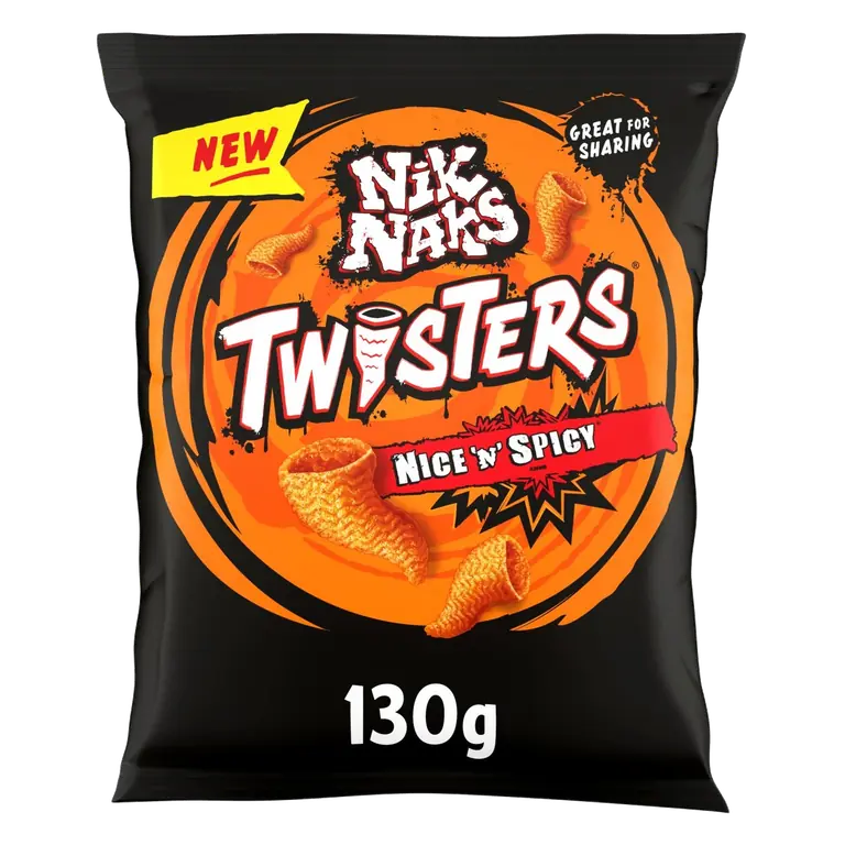 Twisters Nice 'N' Spicy Sharing Crisps 130g