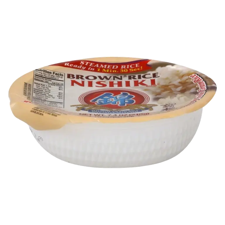 Nishiki Instant Steamed Brown Rice Bowl, 7.4oz: Medium Grain
