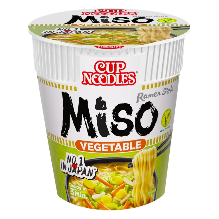 Cup Noodles Miso Vegetable Instant Ramen Style Pot 67g