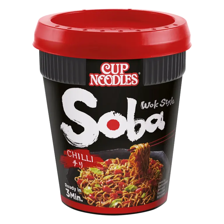 Nissin Soba Chilli Instant Wok Style Noodles Pot 92g