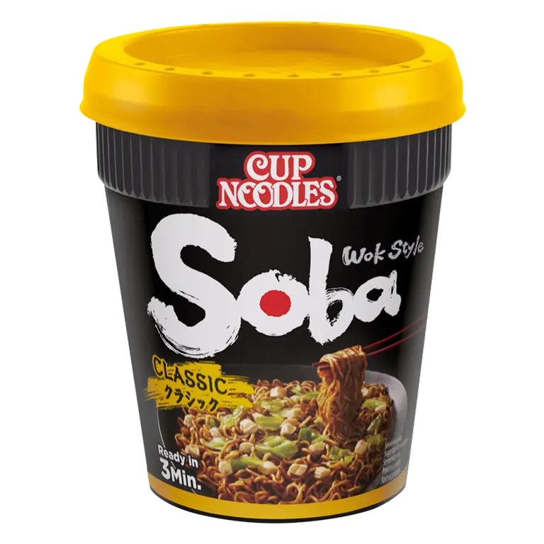 Nissin Soba Classic Instant Wok Style Noodles Pot 90g
