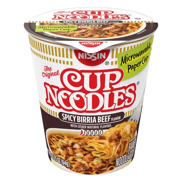 Cup Noodles Spicy Birria Beef Flavor Ramen Soup