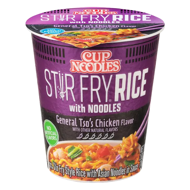 Cup Noodles Stir Fry General Tso's Chicken Rice in Sauce