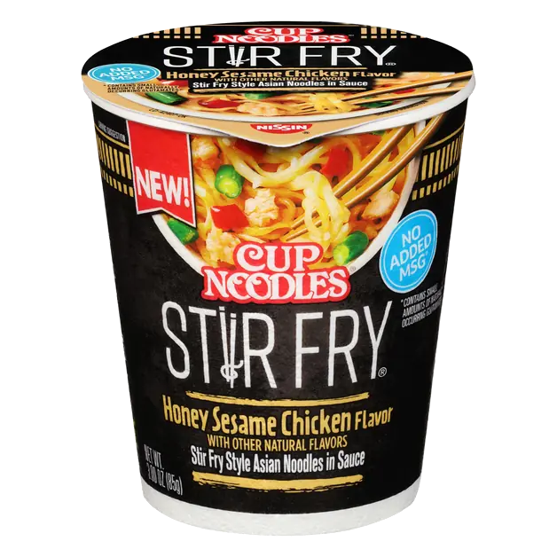 Cup Noodles Stir Fry Honey Sesame Chicken in Sauce