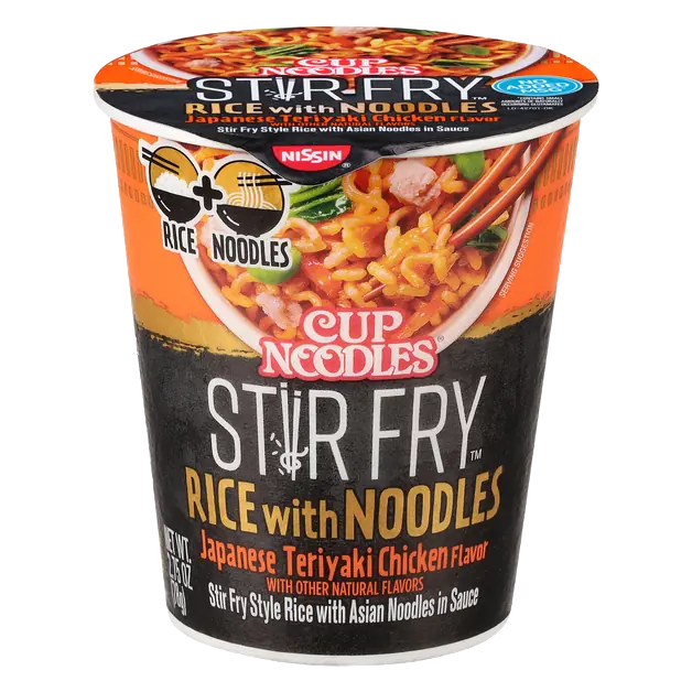 Cup Noodles Stir Fry Japanese Teriyaki Chicken Rice
