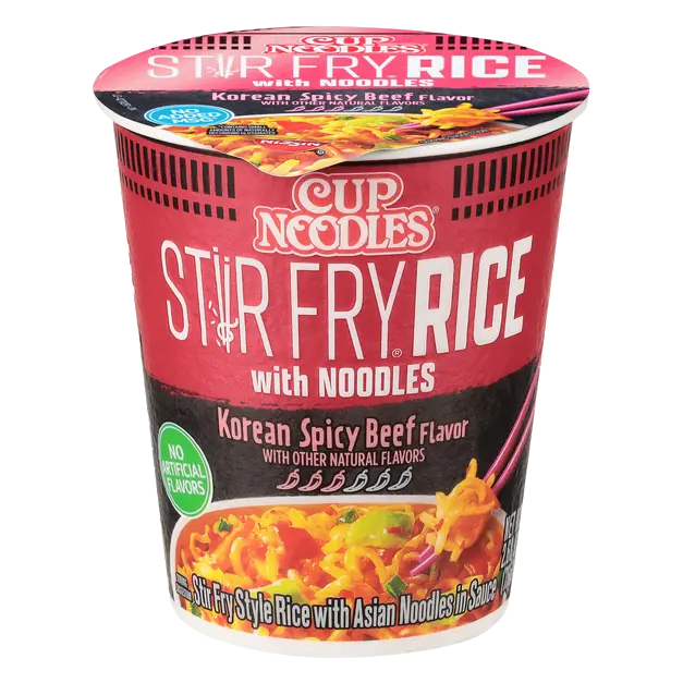 Cup Noodles Stir Fry Korean Spicy Beef Rice Sauce