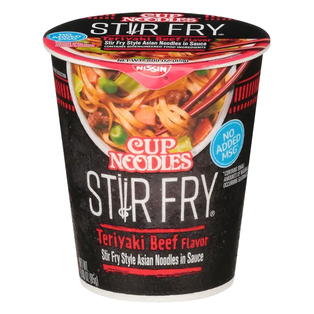 Cup Noodles Stir Fry Teriyaki Beef in Sauce