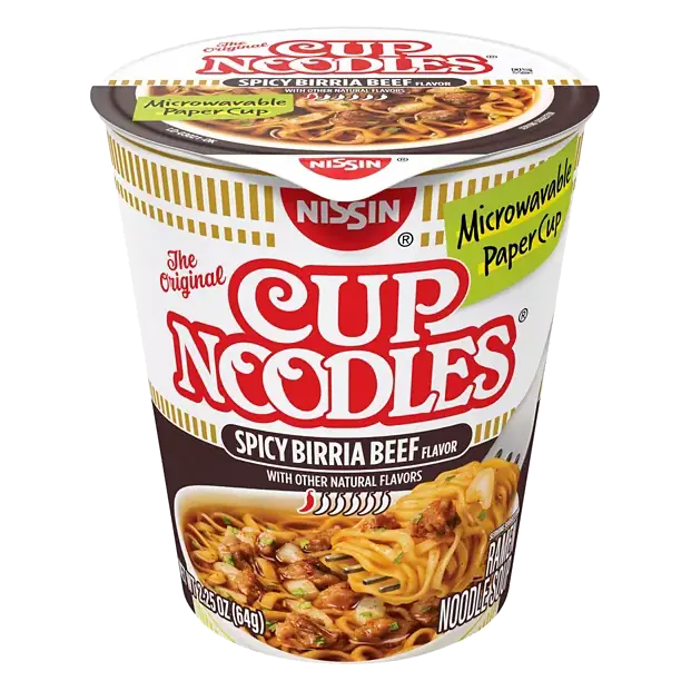 Cup Noodles The Original Spicy Birria Beef Flavor Ramen Noodle Soup