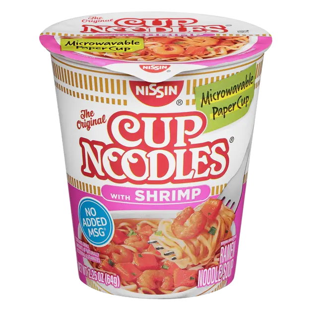 Cup Noodles with Shrimp Ramen Soup