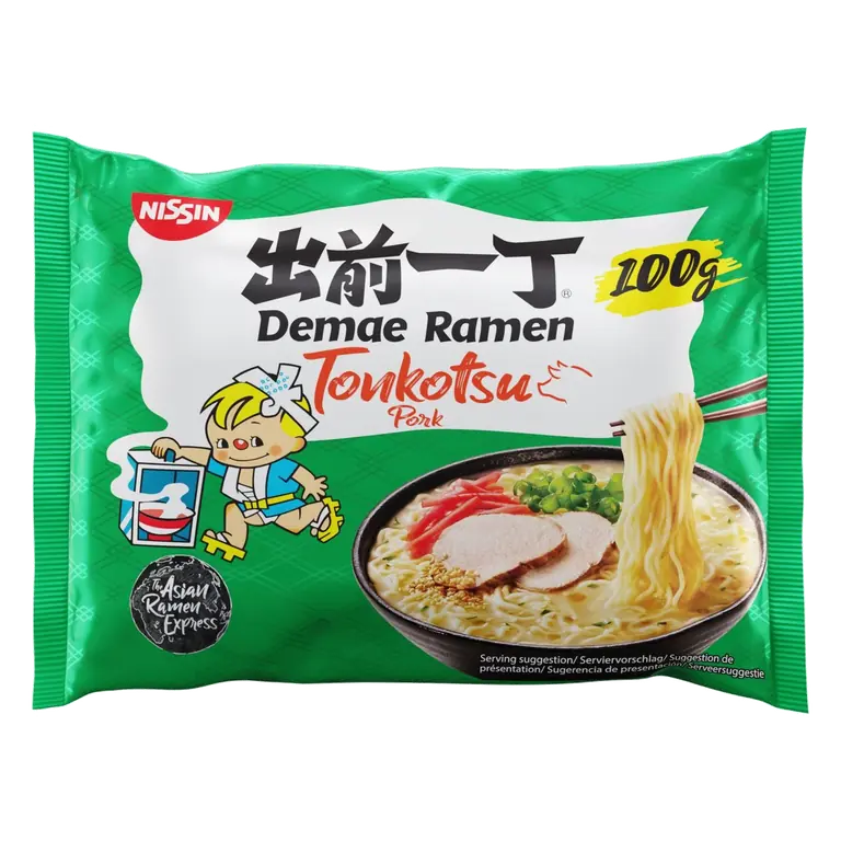 Demae Ramen Tonkotsu Pork Instant Noodles 100g