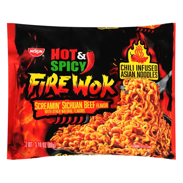 Fire Wok Hot & Spicy Sichuan Beef Asian Noodles