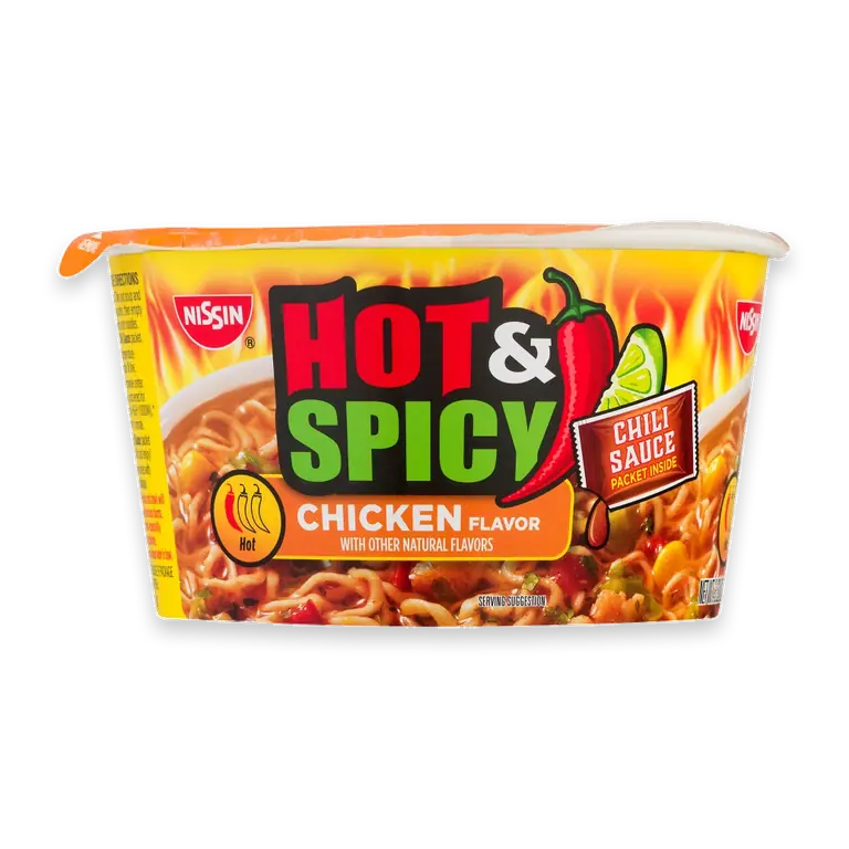 Hot & Spicy Chicken Flavor Ramen Noodle Soup
