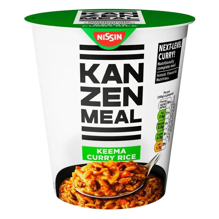 Nissin Kanzen Meal 107g Nutritionally Complete Instant Keema Curry Rice Pot
