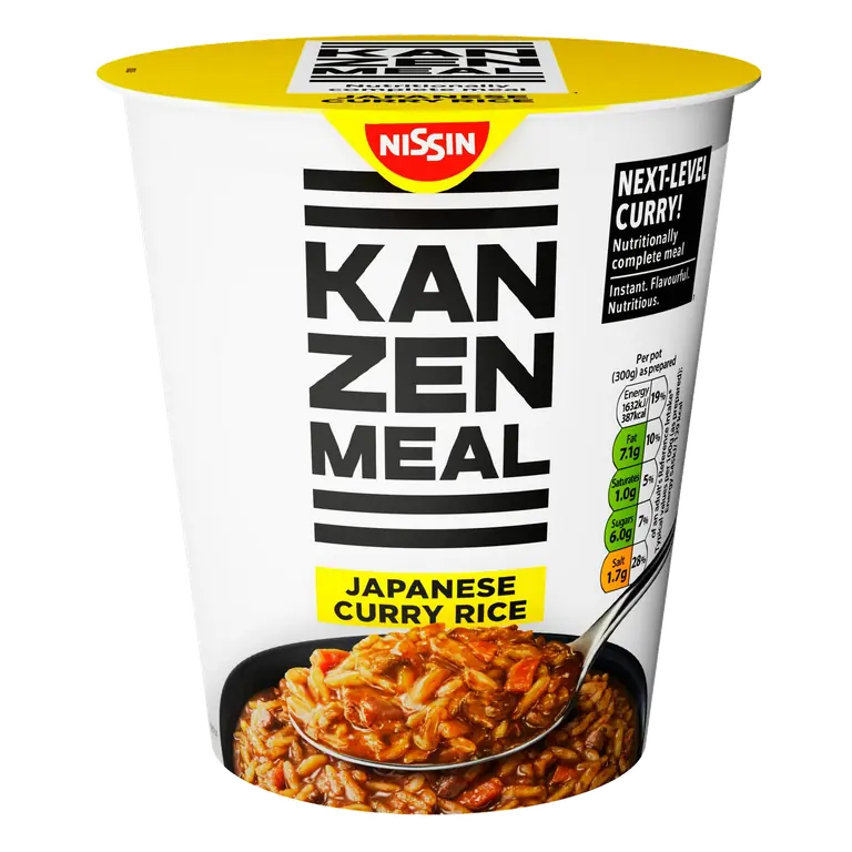 Nissin Kanzen Meal 108g Nutritionally Complete Instant Japanese Curry Rice Pot