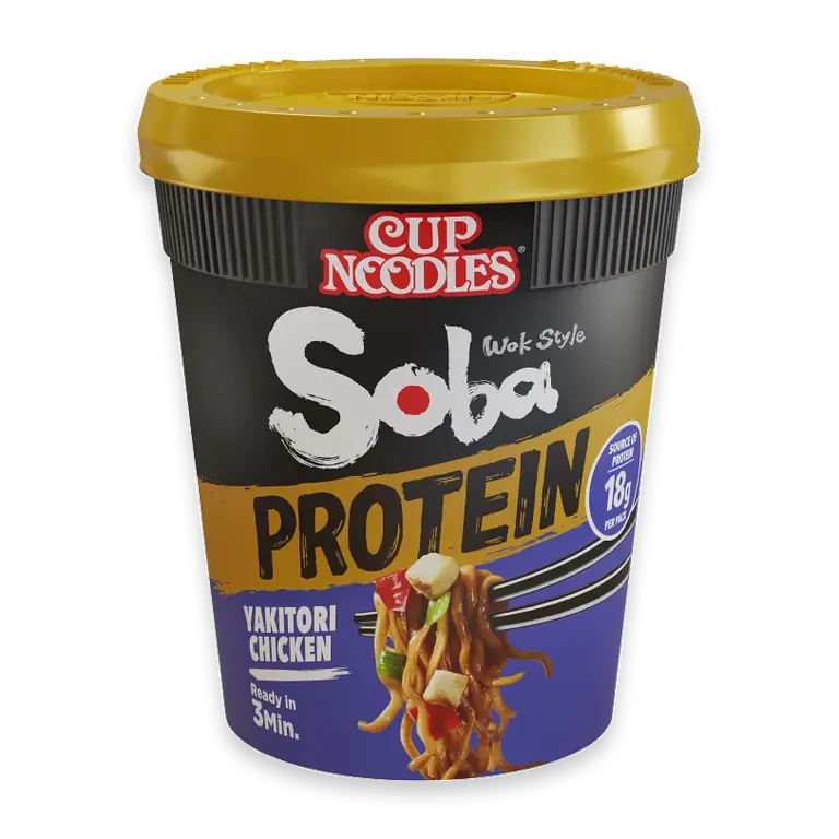 Nudlar i kopp Soba Cup Protein Yakitori Chicken 90g